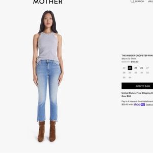 MOTHER JEANS size 24